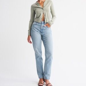 Abercrombie & Fitch Light Blue Straight Leg Jeans